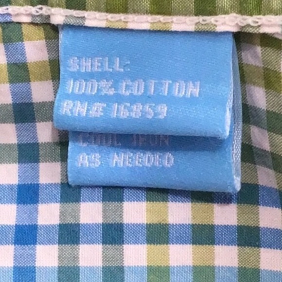 J McLaughlin Green Blue Plaid Cotton Button Down Long Sleeve Shirt Size …New - Picture 4 of 9